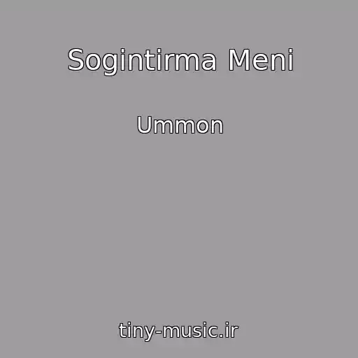 کاور آهنگ Sogintirma Meni از Ummon