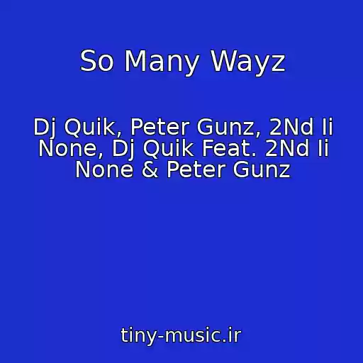 کاور آهنگ So Many Wayz از Dj Quik, Peter Gunz, 2Nd Ii None, Dj Quik Feat. 2Nd Ii None & Peter Gunz