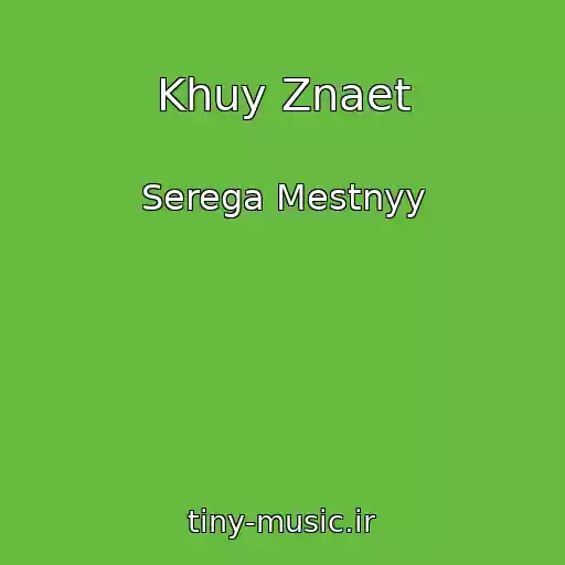 کاور آهنگ Khuy Znaet از Serega Mestnyy