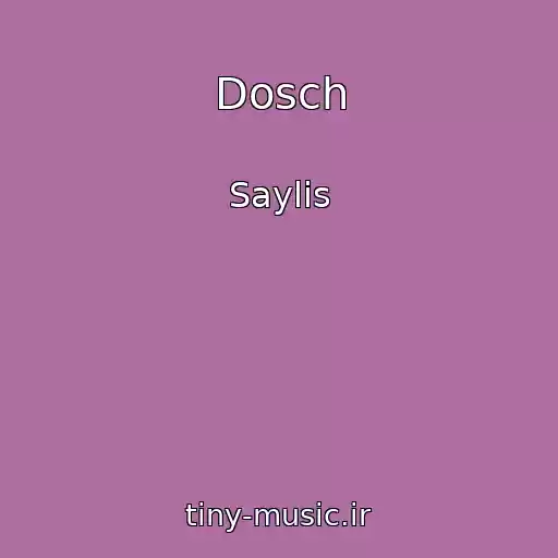 کاور آهنگ Dosch از Saylis