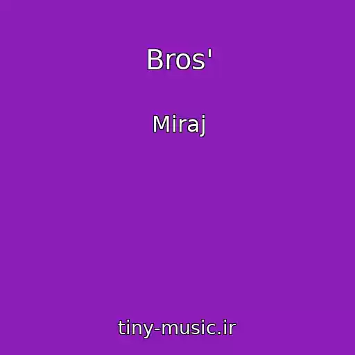 کاور آهنگ Bros' از Miraj