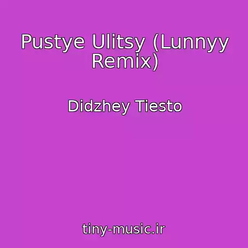 کاور آهنگ Pustye Ulitsy (Lunnyy Remix) از Didzhey Tiesto