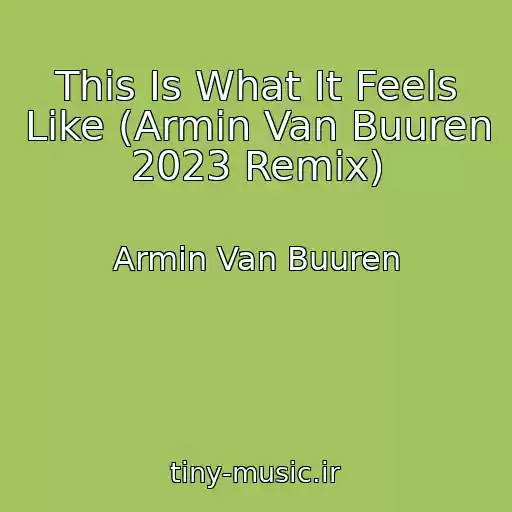 کاور آهنگ This Is What It Feels Like (Armin Van Buuren 2023 Remix) از Armin Van Buuren