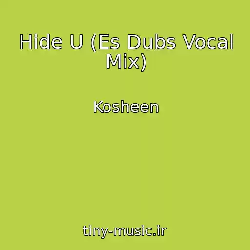 کاور آهنگ Hide U (Es Dubs Vocal Mix) از Kosheen
