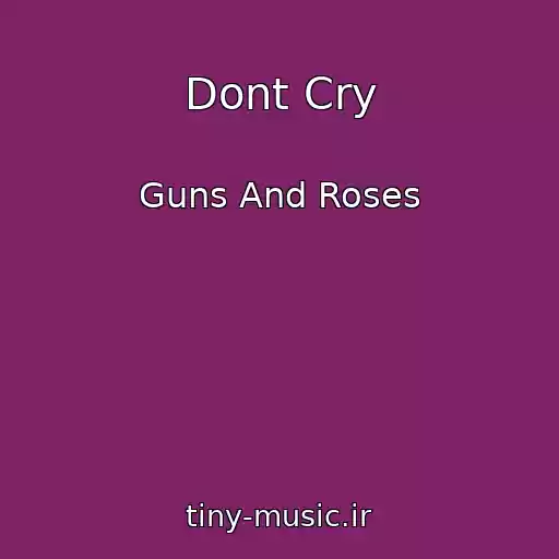 کاور آهنگ Dont Cry از Guns And Roses