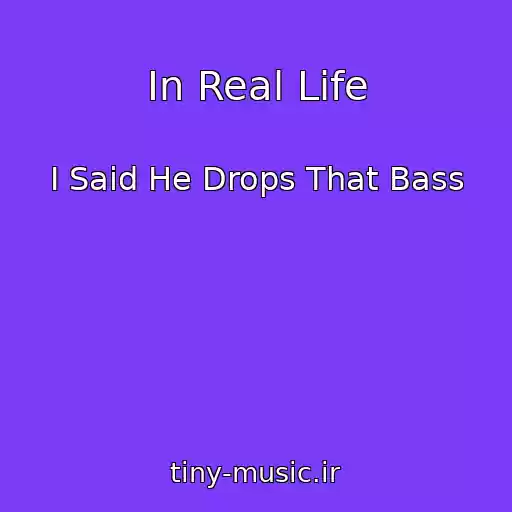 کاور آهنگ In Real Life از I Said He Drops That Bass