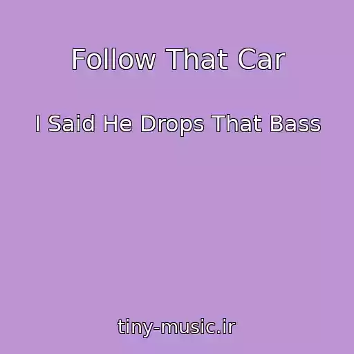 کاور آهنگ Follow That Car از I Said He Drops That Bass
