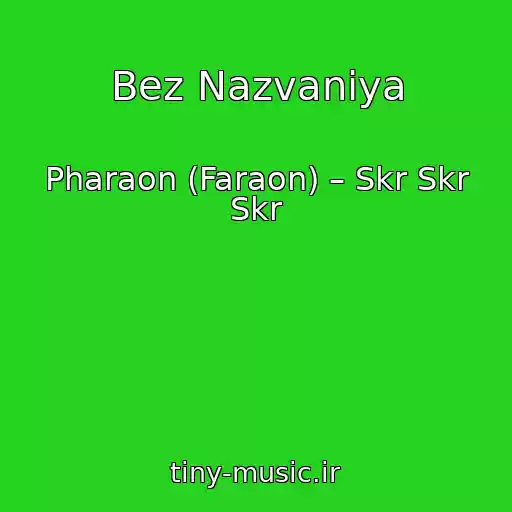 کاور آهنگ Bez Nazvaniya از Pharaon (Faraon) – Skr Skr Skr