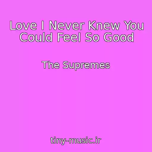 کاور آهنگ Love I Never Knew You Could Feel So Good از The Supremes