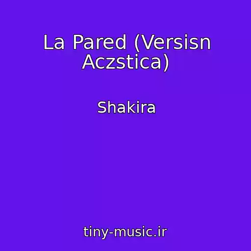 کاور آهنگ La Pared (Versisn Aczstica) از Shakira
