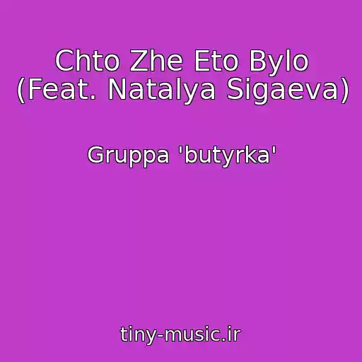 کاور آهنگ Chto Zhe Eto Bylo (Feat. Natalya Sigaeva) از Gruppa 'butyrka'