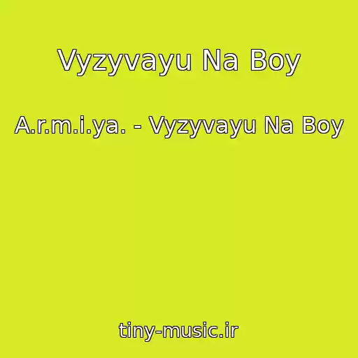 کاور آهنگ Vyzyvayu Na Boy از A.r.m.i.ya. - Vyzyvayu Na Boy