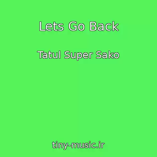 کاور آهنگ Lets Go Back از Tatul Super Sako