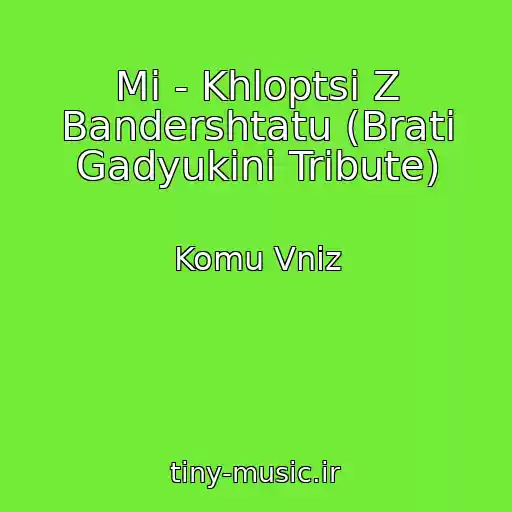 کاور آهنگ Mi - Khloptsі Z Bandershtatu (Brati Gadyukіni Tribute) از Komu Vniz