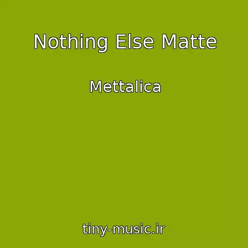 کاور آهنگ Nothing Else Matte از Mettalica