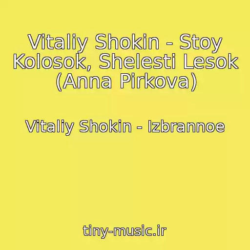 کاور آهنگ Vitaliy Shokin - Stoy Kolosok, Shelesti Lesok (Anna Pirkova) از Vitaliy Shokin - Izbrannoe
