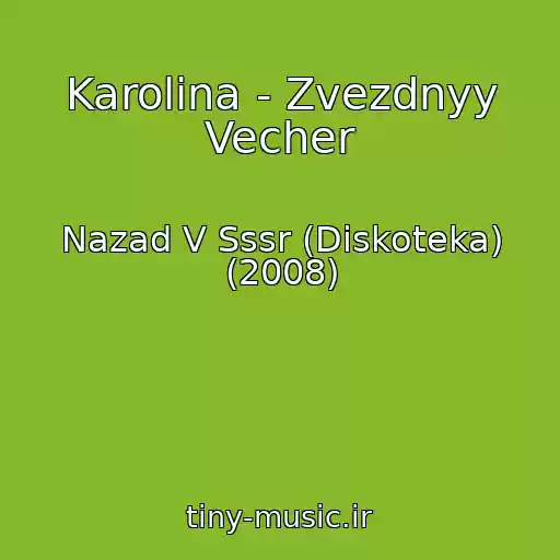 کاور آهنگ Karolina - Zvezdnyy Vecher از Nazad V Sssr (Diskoteka) (2008)