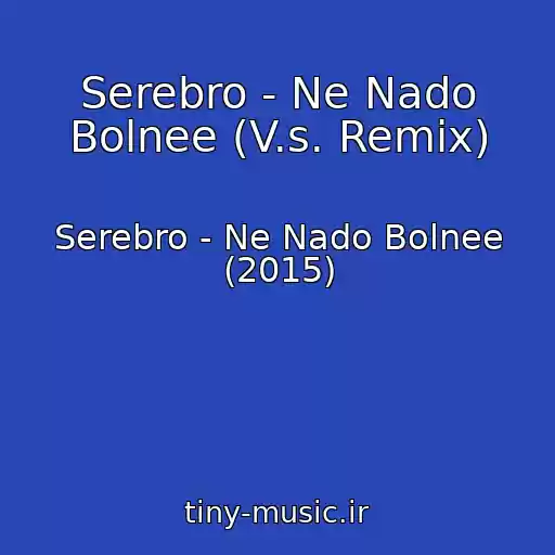 کاور آهنگ Serebro - Ne Nado Bolnee (V.s. Remix) از Serebro - Ne Nado Bolnee (2015)