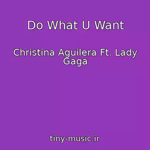 کاور آهنگ Do What U Want از Christina Aguilera Ft. Lady Gaga
