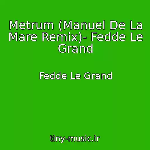 کاور آهنگ Metrum (Manuel De La Mare Remix)- Fedde Le Grand از Fedde Le Grand