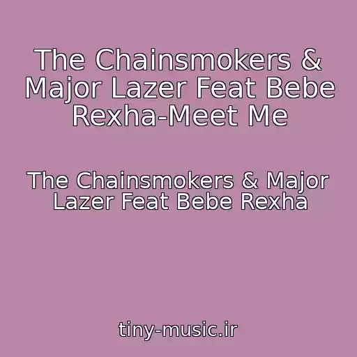 کاور آهنگ The Chainsmokers & Major Lazer Feat Bebe Rexha-Meet Me از The Chainsmokers & Major Lazer Feat Bebe Rexha