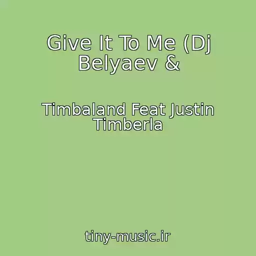 کاور آهنگ Give It To Me (Dj Belyaev & از Timbaland Feat Justin Timberla