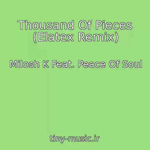 کاور آهنگ Thousand Of Pieces (Elatex Remix) از Milosh K Feat. Peace Of Soul