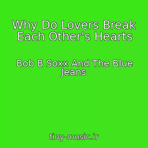 کاور آهنگ Why Do Lovers Break Each Other's Hearts از Bob B Soxx And The Blue Jeans