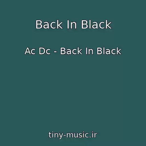کاور آهنگ Back In Black از Ac Dc - Back In Black