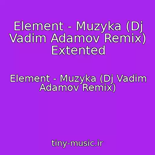 کاور آهنگ Element - Muzyka (Dj Vadim Adamov Remix) Extented از Element - Muzyka (Dj Vadim Adamov Remix)