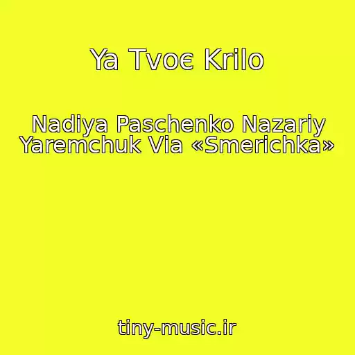 کاور آهنگ Ya Tvoє Krilo از Nadіya Paschenko Nazarіy Yaremchuk Vіa «Smerіchka»