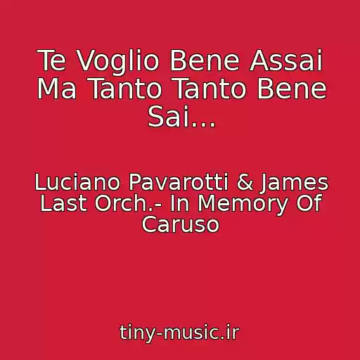کاور آهنگ Te Voglio Bene Assai Ma Tanto Tanto Bene Sai... از Luciano Pavarotti & James Last Orch.- In Memory Of Caruso