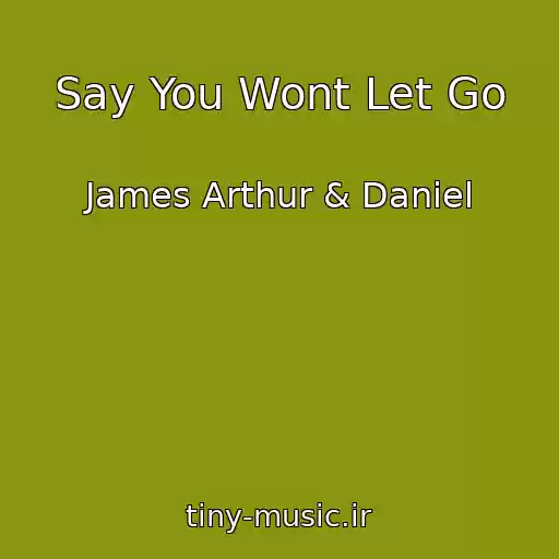 کاور آهنگ Say You Wont Let Go از James Arthur & Daniel