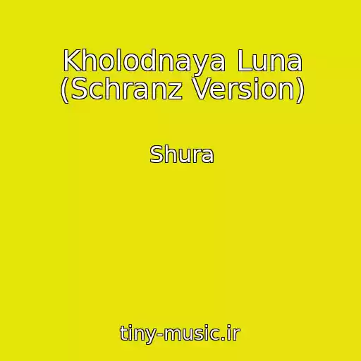 کاور آهنگ Kholodnaya Luna (Schranz Version) از Shura