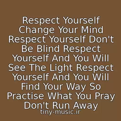 کاور آهنگ Respect Yourself Change Your Mind Respect Yourself Don't Be Blind Respect Yourself And You Will See The Light Respect Yourself And You Will Find Your Way So Practise What You Pray Don't Run Away از Dj Bobo