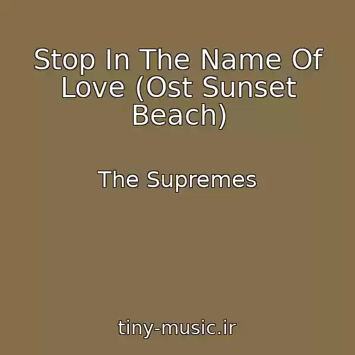 کاور آهنگ Stop In The Name Of Love (Ost Sunset Beach) از The Supremes