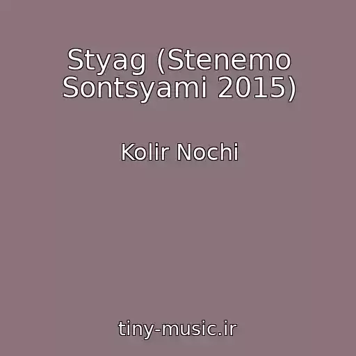 کاور آهنگ Styag (Stenemo Sontsyami 2015) از Kolіr Nochі