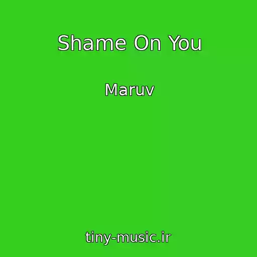 کاور آهنگ Shame On You از Maruv