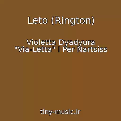 کاور آهنگ Leto (Rington) از Violetta Dyadyura "Via-Letta" I Per Nartsiss