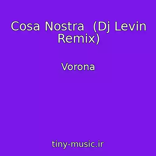 کاور آهنگ Cosa Nostra  (Dj Levin Remix) از Vorona