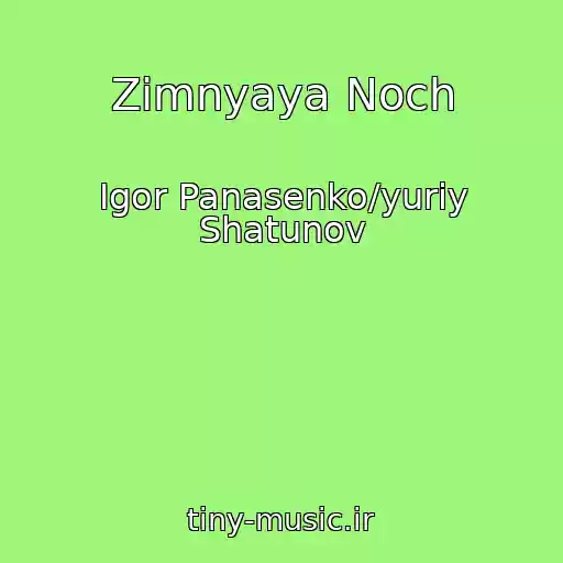 کاور آهنگ Zimnyaya Noch از Igor Panasenko/yuriy Shatunov