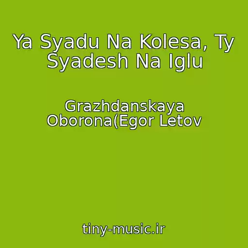 کاور آهنگ Ya Syadu Na Kolesa, Ty Syadesh Na Iglu از Grazhdanskaya Oborona(Egor Letov