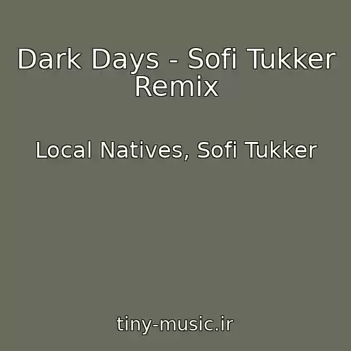 کاور آهنگ Dark Days - Sofi Tukker Remix از Local Natives, Sofi Tukker