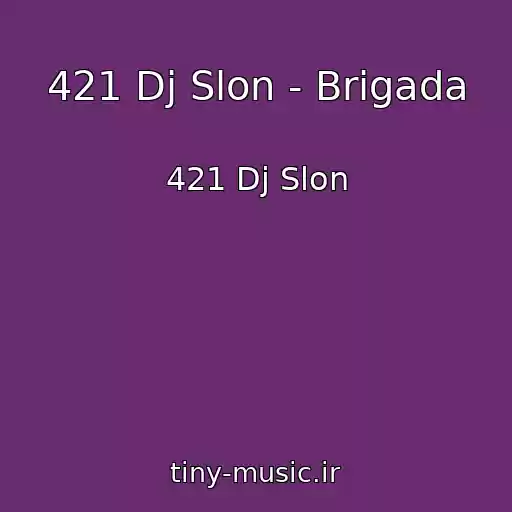 کاور آهنگ 421 Dj Slon - Brigada از 421 Dj Slon