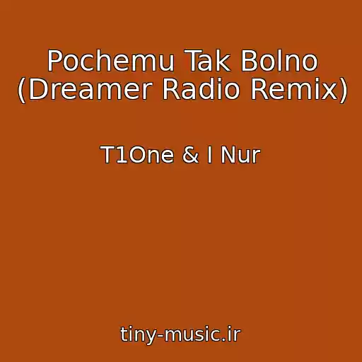 کاور آهنگ Pochemu Tak Bolno (Dreamer Radio Remix) از T1One & I Nur