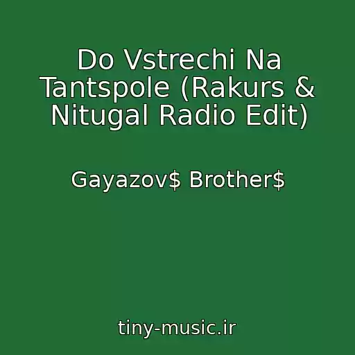 کاور آهنگ Do Vstrechi Na Tantspole (Rakurs & Nitugal Radio Edit) از Gayazov$ Brother$