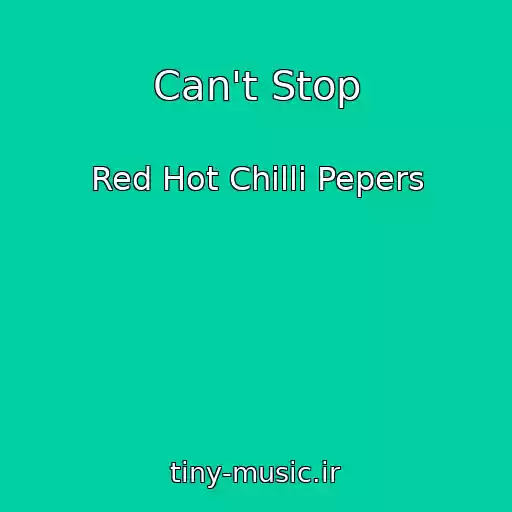 کاور آهنگ Can't Stop از Red Hot Chilli Pepers