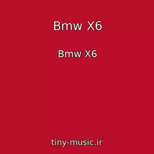 کاور آهنگ Bmw X6 از Bmw X6