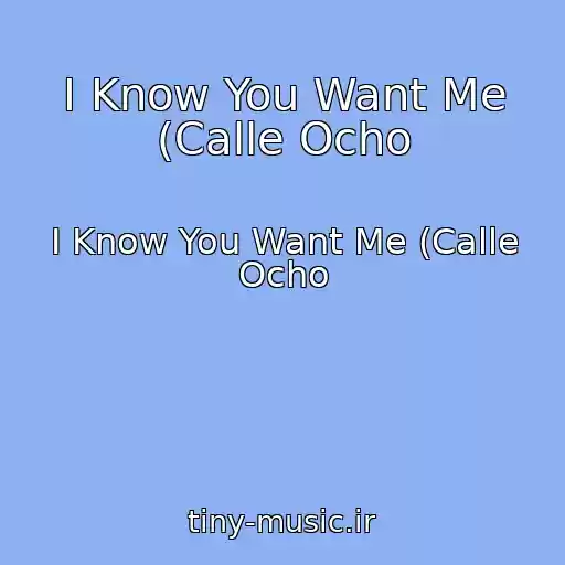 کاور آهنگ I Know You Want Me (Calle Ocho از I Know You Want Me (Calle Ocho