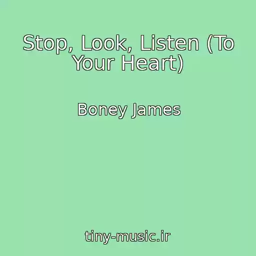 کاور آهنگ Stop, Look, Listen (To Your Heart) از Boney James